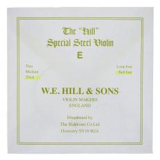 W.E. Hill & Sons Special Steel Violin Ε - Ball End, Thick