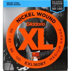 Daddario EXL160BT Nickel Wound, Balanced Tension, Long Scale - 50-120