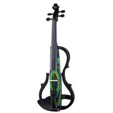 Harley Benton 990 Electric Violin - 4/4, Green Blue and Yellow