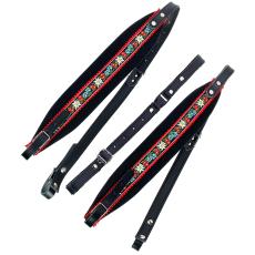 Musicland AS-70 Pro Accordion Straps - Flower Black