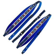 Musicland AS-70 Pro Accordion Straps - Flower Blue