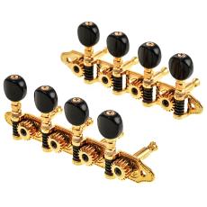 Grover MA200 SS 4+4 - Gold, Black Buttons