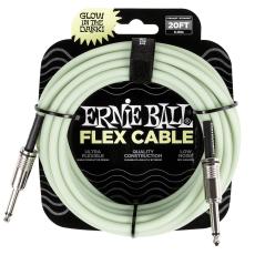 Ernie Ball 6436 Flex Straight/Straight Mono - Glow in the Dark, 6m