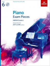 ABRSM - Selected Piano Exam Pieces 2017-2018, Grade 6 (Book + CD)