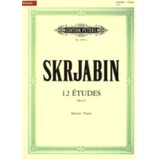 Alexander Scriabin - 12 Etudes Opus 8 / Klavier (Urtext) / Εκδόσεις Peters