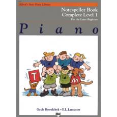 Alfred's Basic Piano Library-Notespeller Book Complete Level 1