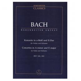 Bach - Concertos In A Minor and E Major BWV 1041,1042 (Pocket Score)