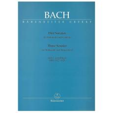 Bach  J.S.- Three Sonatas For Cello & Harpsichord