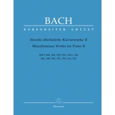 Bach - Miscellaneous Works for Piano II