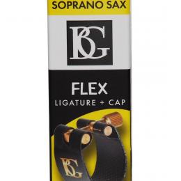 BG LFS - Flex Fabric Ligature w/ Cap for Soprano Saxophone