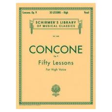 Concone  Joseph - 50 Lessons for High Voice Op. 9