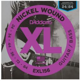 Daddario EXL156 Nickel Wound, Fender Bass VI - 24-84