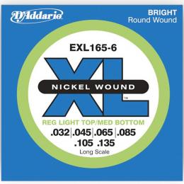 Daddario EXL165-6 Nickel Wound, Long Scale - 32-135
