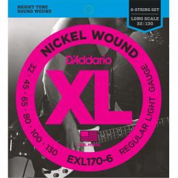 Daddario EXL170-6 Nickel Wound, 6-string, Super Long Scale - 32-130