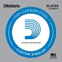 Daddario PL0135 Plain Steel - .0135