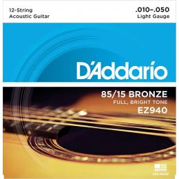 Daddario EZ940 85/15 Bronze, 12-string - 10-50