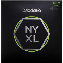 Daddario NYXL45125 Nickel Wound, 5-string, Long Scale - 45-125