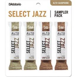 Daddario Select Jazz, Alto Sax - Sampler Pack 3S/3M