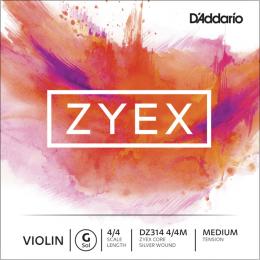 Daddario Zyex Silver - 4/4, Medium Tension, G