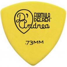 dAndrea RFL346 Delrex Rounded Triangle - Yellow, 0.73mm