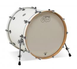 DW Design Bass Drum, White Gloss, Chrome - 22