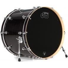 DW Performance Bass Drum, Ebony Stain Lacquer - 24