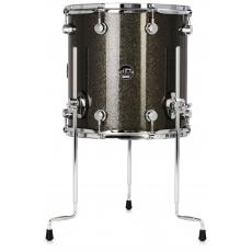 DW Performance Floor Tom, Pewter Sparkle Finish Ply - 14