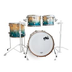 DS Drum Rebel Custom Exotic - Fossil Beech to Water Green Fade