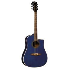 Eko Guitars NXTD100CE See-Through Blue