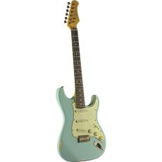 Eko Guitars S300 Relic Daphne Blue
