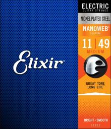Elixir 12102 Nanoweb Nickel Plated Steel - 11-49