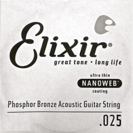 Elixir Nanoweb Phosphor Bronze .025