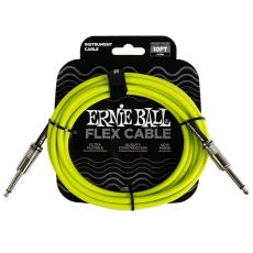 Ernie Ball 6414 Flex Straight/Straight Mono - Green, 3m