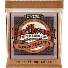 Ernie Ball 2151 Earthwood Phosphor Bronze - Rock and Blues - 10-52