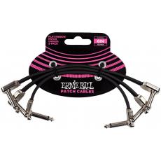 Ernie Ball 6221 Flat Ribbon Patch Cable 3-Pack - 15 cm