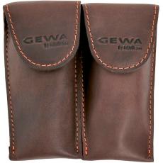 Gewa Crazy Horse Mouthpiece Pouch, French Horn - Double, Brown