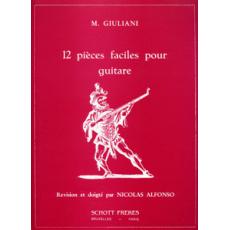 Giuliani M.  - 12 Pieces faciles pour guitare