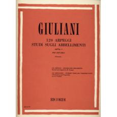 Giuliani Maurio - 120 Arpeggi Studi Sugli Abbellimenti dall' Op. 1