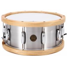 Gretsch Full Range Aluminum Snare Drum, Maple Hoops - 14