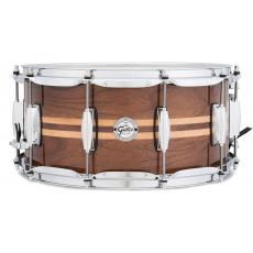 Gretsch Full Range Walnut w/ Maple Inlay Snare Drum - 14