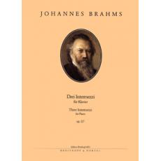 Johannes Brahms - Drei Intermezzi fur Klavier op. 117 / Εκδόσεις Breitkopf
