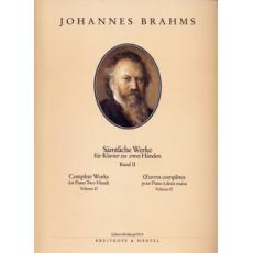 Johannes Brahms - Samtliche Werke fur Klavier zu zwei Handen Band II / Εκδόσεις Breitkopf