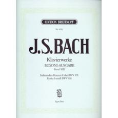 J.S. Bach - Klavierwerke (Busoni-Ausgabe) Band XIII / Εκδόσεις Breitkopf