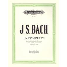 J.S.Bach - 16 Konzerte nach verschiedenen Meistern BWV 972-987 Klavier (Cembalo) / Εκδόσεις Peters