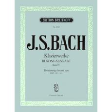 J.S.Bach- Klavierwerke (Busoni-Ausgabe) Band V / Εκδόσεις Breitkopf