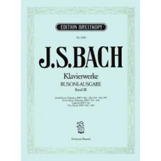 J.S.Bach - Klavierwerke (Busoni-Ausgabe) Band III / Εκδόσεις Breitkopf