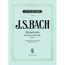 J.S.Bach - Klaviewerke (Busoni-Ausgabe) Band IV / Zweistimmige Inventionen / Εκδόσεις Breitkopf