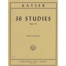 Kayser - 36 Studies Op43