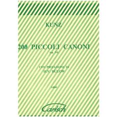Kunz - 200 Piccoli Canoni Op.14