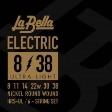 La Bella HRS Ultra Light, Nickel Wound, Tony Iommi Signature - 8-38